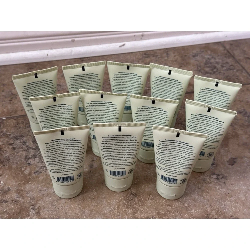 12Pc - Pipette BABY FULL BODY LOTION Fragrance Free Clean Non Toxic 1.69 fl.oz E
